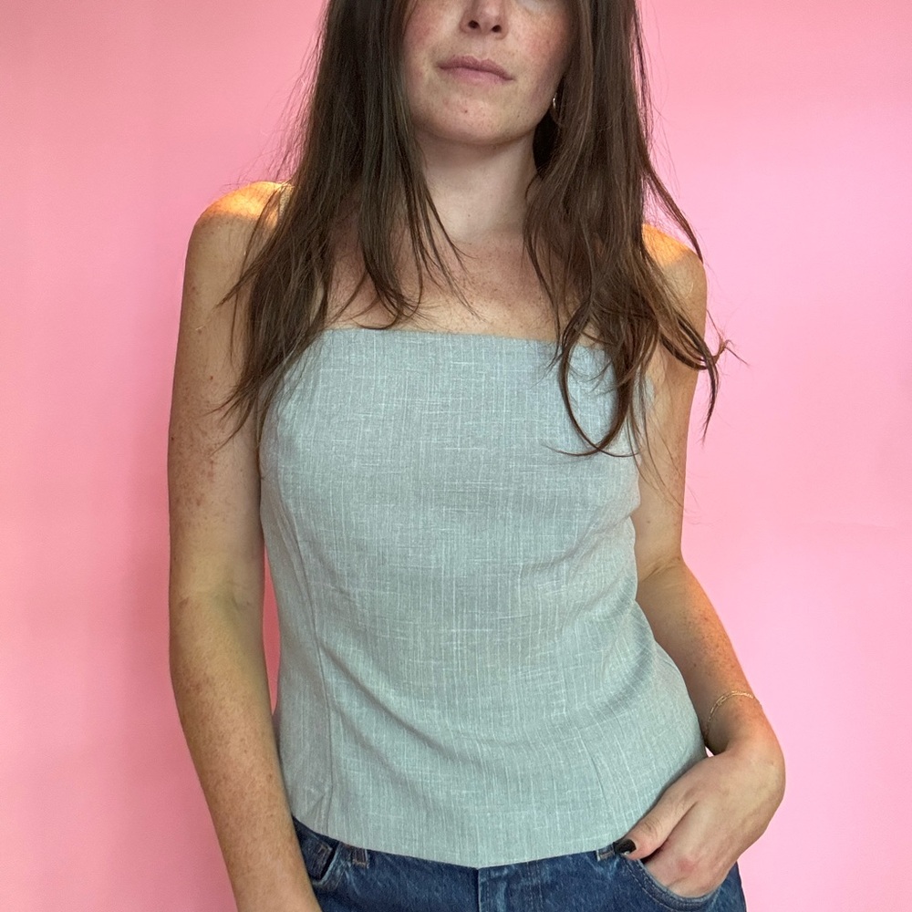 1990S PINSTRIPE TANK TOP